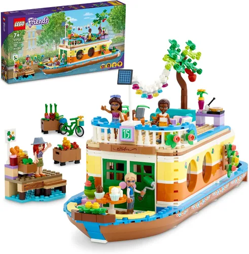 Vista 7 de LEGO Friends Canal Houseboat 41702 Kit de construcción; viene con 4 mini muñecas incluyendo Mia y 1 juguete de animal; regalo de cumpleaños