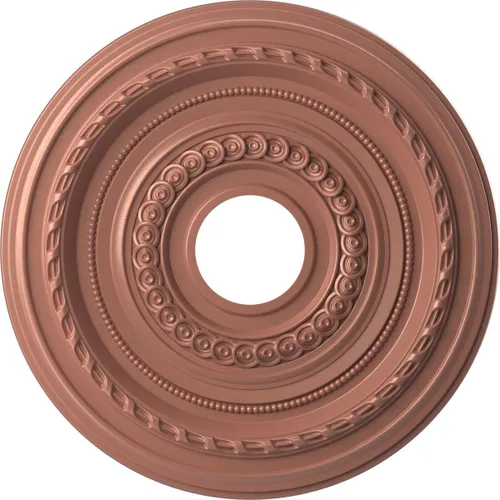 Vista 84 de Ekena Millwork CMP10CO Cole Medallón de techo de PVC termoformado (se adapta a toldos de hasta 4 1/4"), 10 "OD x 3 1/2" ID x 3/4" P