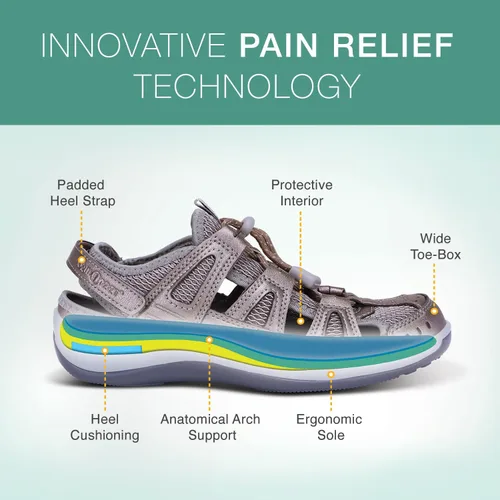 Vista 3 de Orthofeet - Alivio probado del dolor de pies y del talón. Anchos extendidos. Mejores zapatos ortopédicos para mujeres diabéticas o con juanetes