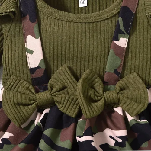 Vista 153 de Unutiylo Ropa de bebé recién nacida prematura con tirantes, traje de otoño e invierno, traje de manga larga con volantes