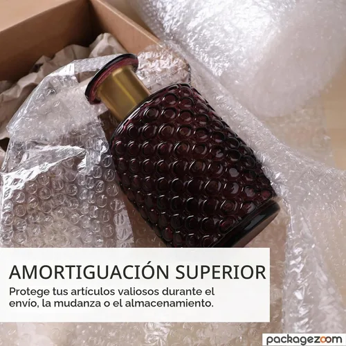 Vista 5 de Envoltura de amortiguación de burbujas de 12 pulgadas x 20 pies, perforada cada 12 pulgadas, suministros de embalaje protector para mudanza y envío