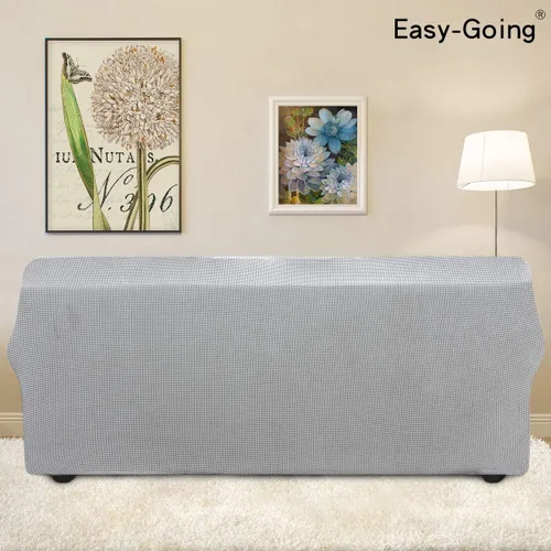 Vista 65 de Easy-Going - Funda elástica sobredimensionada para sofá, 1 pieza, protector muebles, suave, parte inferior elástica, para niños, tela jacquard