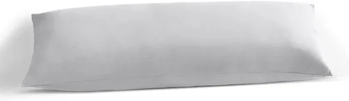 Vista 11 de Funda de almohada corporal de 20 x 48 pulgadas, 100% algodón egipcio suave, 1 funda de almohada corporal de 500 hilos con cierre de cremallera, Negro