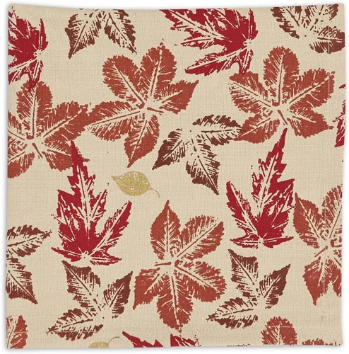 Vista 2 de DII Colección de cocina rústica de hojas de otoño, decoración de mesa de Acción de Gracias y otoño, juego de servilletas, 20 x 20, 6 piezas