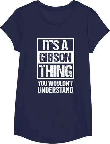 Vista 69 de It's A Gibson Thing You would Not Understand - Camiseta con nombre familiar, Negro, S