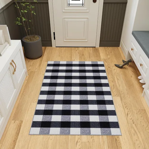Vista 56 de Ottomanson Alfombras de 5 x 6 pies 6 pulgadas para sala de estar, alfombra de área para dormitorio, antideslizante, duradera y grande para zonas