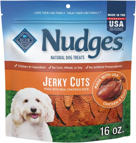 Vista 12 de Blue Buffalo Nudges Jerky Cuts - Golosinas para perros de pollo y pato