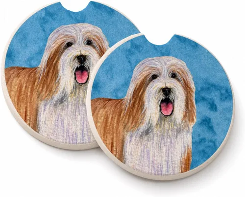 Vista 49 de Caroline's Treasures SS4767-BUCARC - Juego de 2 portavasos para automóvil, diseño de bulldog inglés, absorbentes para automóvil, portavasos