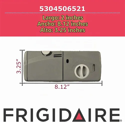 Vista 3 de Frigidaire 5304506521 - Dispensador de detergente y enjuague para lavavajillas