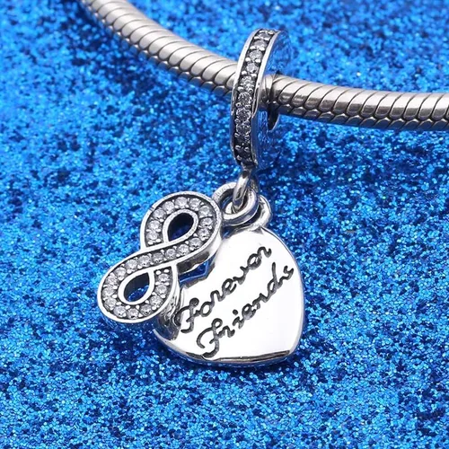 Vista 4 de Dijes de plata de ley 925 para pulseras y collares, letras familiares, colgantes de avión, cuentas de viaje, dijes de árbol familiar, regalo