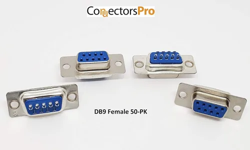 Vista 3 de PC Accessories - DB9 hembra D-Sub conector tipo soldadura, paquete de 50