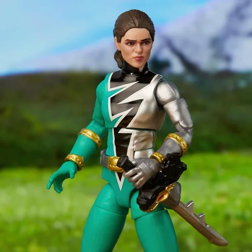 Vista 12 de Power Rangers Lightning Collection Dino Fury Green Ranger - Figura de acción a escala de 6 pulgadas, juguetes y figuras de acción para niños a