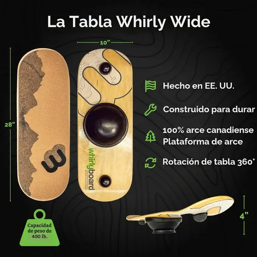 Vista 2 de Whirly Board - Tabla de equilibrio amplia para escritorio de pie - Tabla de equilibrio antifatiga para escritorios de pie Bunde - Ancho + Mat +