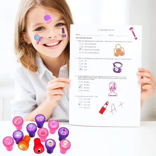 Vista 5 de 36 recuerdos de fiesta de spa, 24 tatuajes temporales y 12 sellos, ideal para fiestas de pijamas, decoración de tarjetas de cumpleaños, suministros