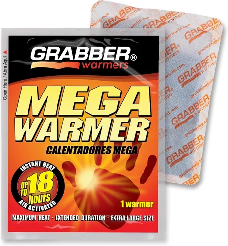 Vista 3 de Grabber Calentadores corporales de 18 horas, 30 unidades y plantillas HotHands con paquete de adhesivo (5 pares)