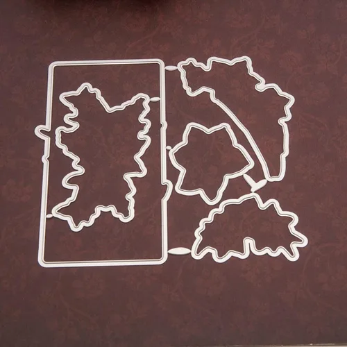 Vista 4 de Juego de sellos y troqueles transparentes de flores para hacer tarjetas, plantillas cortadas para álbumes de recortes, álbum de fotos, papel