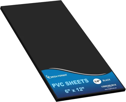 Vista 97 de Mega Format Hojas de plástico de PVC expandido – Hoja negra rígida de 5 x 7 pulgadas para manualidades, señalización y exhibiciones – Sintra Negro