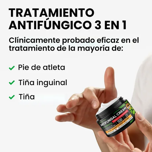 Vista 2 de Crema antifúngica para pie de atleta, tiña y tiña inguinal - Clotrimazol 1% Hecha en Estados Unidos - Crema extra fuerte para tiña, tiña inguinal