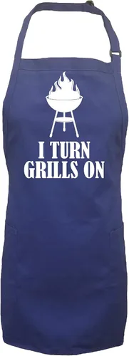 Vista 4 de zerogravitee Delantal I Turn Grills On con 2 bolsillos de parche