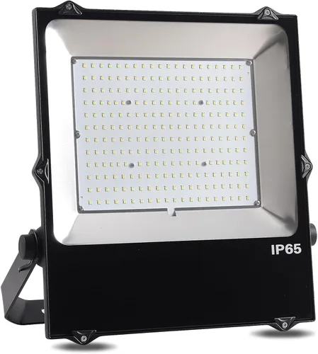 Vista 8 de Luz de inundación LED de 100 W, 13000 lm 5000 K luz diurna súper brillante LED para exteriores, luz de inundación impermeable IP65, certificado ETL