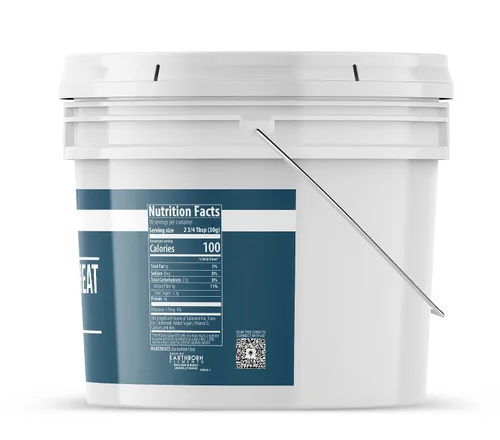 Vista 2 de Earthborn Elements Harina de trigo sarraceno cubo de 1 galón, sin gluten, para hornear