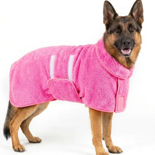 Vista 46 de Bienbee Albornoz para perro, súper absorbente para perros pequeños a Negro