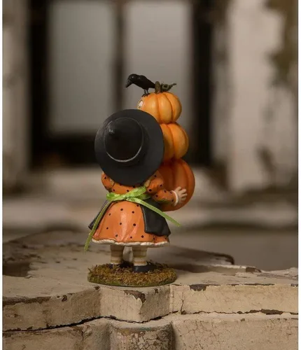 Vista 4 de Bethany Lowe Diseños - Parche de calabaza Pippa - TD2219