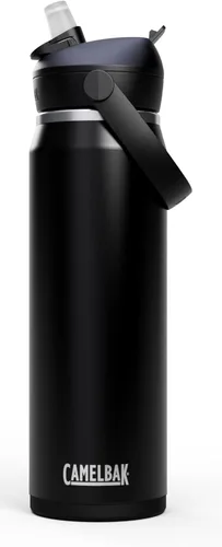 Vista 35 de CamelBak - Thrive - Botella de agua con tapa y pajilla, 20 onzas - Aislante de acero inoxidable, color negro