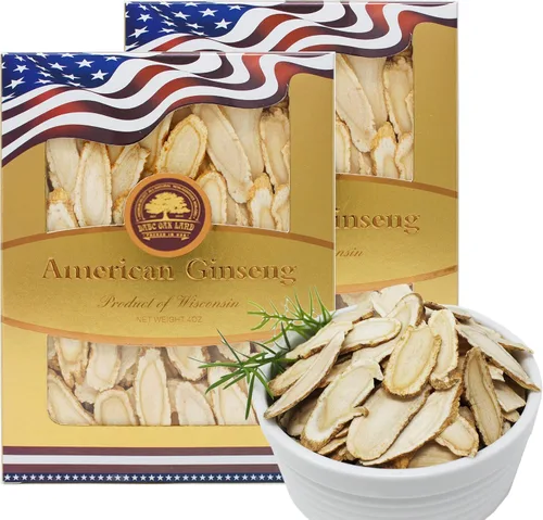 Vista 9 de Rebanadas de ginseng americano de Wisconsin, DOL American Wisconsin - Rodajas de ginseng para té, energía para hombres y mujeres, la salud mental
