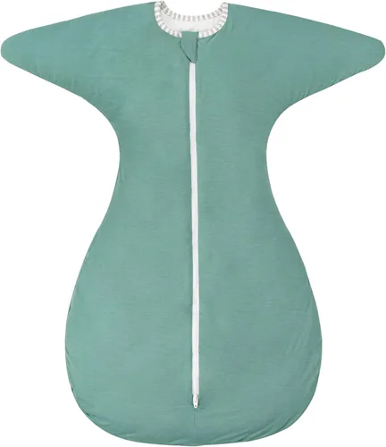 Vista 12 de ZIGJOY Shark-Fin - Manta de transición para recién nacido, 0.5 tog de rayón hecho de bambú, saco de dormir para bebé, manta con cremallera de 2