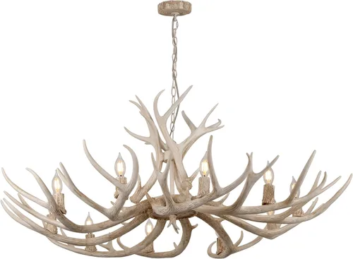Vista 12 de JONATHAN Y JYL6301A Eldora - Candelabro LED ajustable de resina con asta de 26 pulgadas, 4 luces, glamour, rústico, cabaña, transicional, regulable