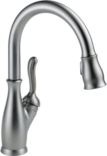 Vista 16 de Delta Faucet Leland VoiceIQ - Grifo de cocina sin contacto con rociador extraíble, grifo inteligente, Alexa y Google Assistant activado por voz