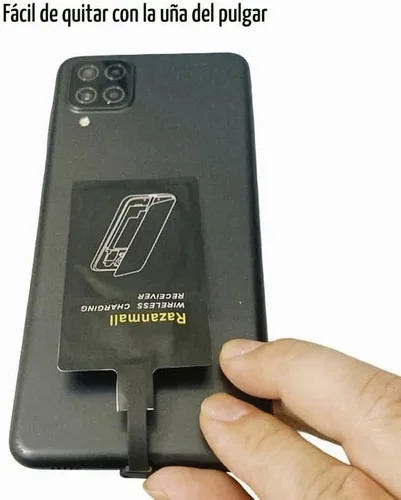 Vista 8 de 8W externo tipo C receptor de carga inalámbrico para Samsung Galaxy A54 A34 A24 A14 5G teléfono con cargador PAD
