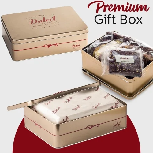 Vista 4 de Dulcet Gift Baskets Caja de regalo de panadería gourmet a la antigua, caja de regalo única para aniversario, boda, inauguración de la casa y todas