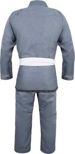 Vista 6 de Jiu Jitsu Gi brasileño BJJ Gi para hombres y mujeres Grappling gi Uniforme Kimonos ligero, preencogido, con cinturón blanco