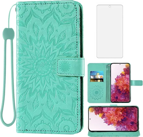 Vista 13 de Funda de teléfono para Samsung Galaxy S20 FE Gaxaly S 20 FE 5G UW 6.5 pulgadas con protector de pantalla de vidrio templado, cubierta delgada