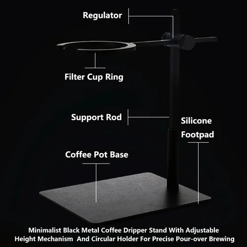 Vista 2 de Pour Over Coffee Station - Soporte para gotero de café de acero inoxidable