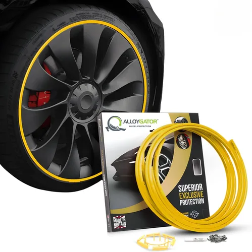 Vista 18 de AlloyGator Protector de Llanta Dorado para Ruedas de Automóvil (Se Adapta a Ruedas de 12-24" de Diámetro) - Paquete de 4 Protectores de Rueda