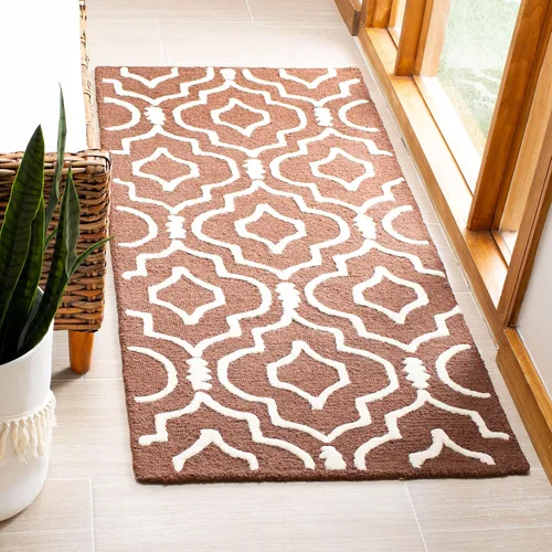 Vista 35 de SAFAVIEH Cambridge Collection - Alfombra decorativa de 2 x 3 pies, color beige y marfil, lana marroquí hecha a mano, ideal para zonas de alto