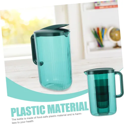 Vista 9 de Hemoton 1 juego de jarra y taza combinada para uso doméstico, juego de tetera y tazas para jugos, bebidas y invitados entretenidos