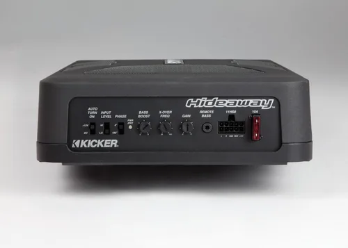 Vista 5 de Kicker 11HS8 8 "150 Watt Hideaway Compact Car Audio Powered Subwoofer Sub HS8
