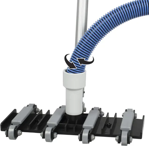 Vista 4 de Poolmaster Deluxe Manguera de aspiradora para piscina resistente a aplastamiento, con extremo giratorio, 1 1/2 pulgadas x 45 pies