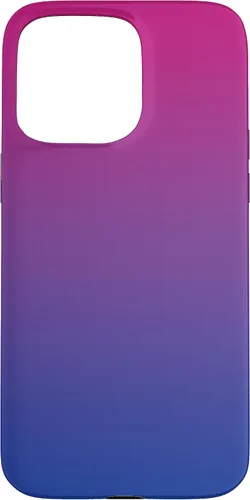 Vista 31 de Funda degradada con diseño de bandera de Bisexual Pride para iPhone 17, color rosa, morado, azul