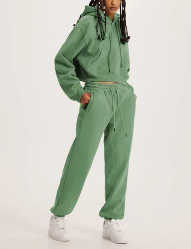 Vista 5 de LTSCNRM Conjunto deportivo de 2 piezas para mujer, sudadera con capucha y forro polar