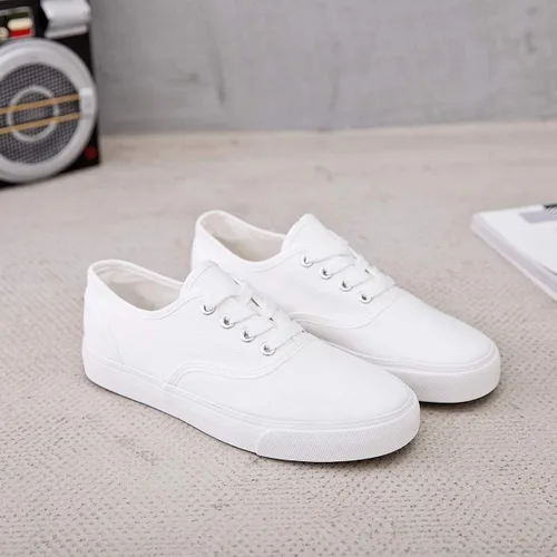 Vista 4 de Tenis de lona para mujer, de corte bajo, para caminar y correr