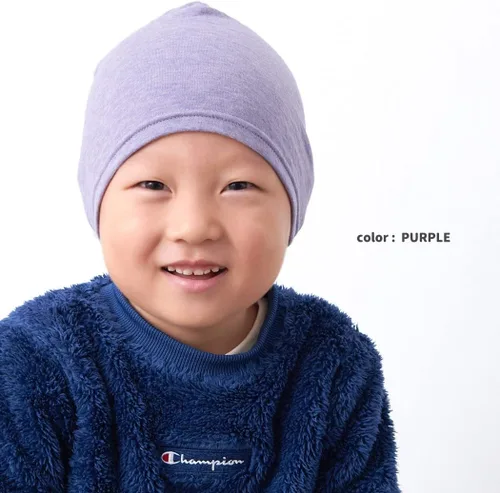 Vista 7 de CHARM Gorro de algodón orgánico para bebés y niños, diseño holgado y suave, fabricado en Japón