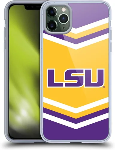 Vista 284 de Head Case Designs Funda de gel suave con licencia oficial de la Universidad Estatal de Louisiana LSU Camou compatible con Apple iPhone 7 Plus/iPhone