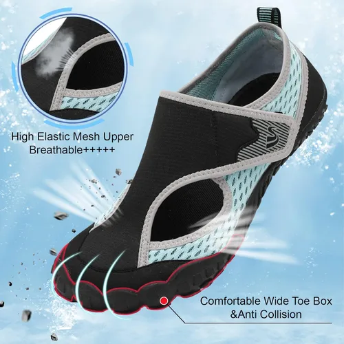 Vista 3 de Spesoul Zapatos de agua para mujer y hombre, para natación, playa, secado rápido, para piscina, senderismo, entrenamiento, deportes acuáticos al