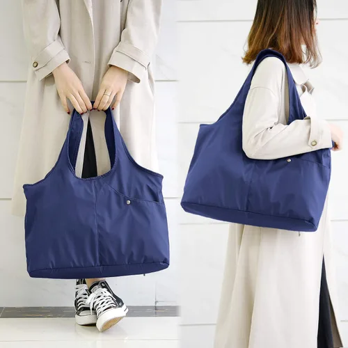 Vista 2 de ZOOEASS - Bolso grande de hombro para mujer, impermeable, multifunción, de nailon, para viaje
