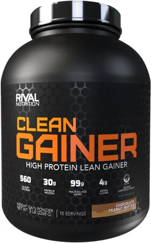 Vista 8 de RIVAL NUTRITION Clean Gainer I - Mezcla de bebida en polvo con alto contenido de proteínas, 1.06 onzas de proteína por porción